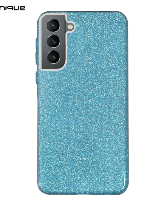 Θήκη Σιλικόνης Sonique Shiny Samsung Galaxy S21 FE Γαλάζιο - Sonique - Γαλάζιο - Galaxy S21 FE - Θήκες Πλάτης