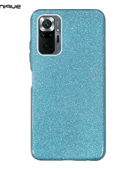 Θήκη Σιλικόνης Sonique Shiny Xiaomi Redmi Note 10 Pro Γαλάζιο