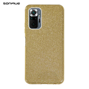 Θήκη Σιλικόνης Sonique Shiny Xiaomi Redmi Note 10 Pro Χρυσό
