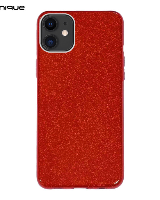 Θήκη Σιλικόνης Sonique Shiny Apple iPhone 11 Κόκκινο