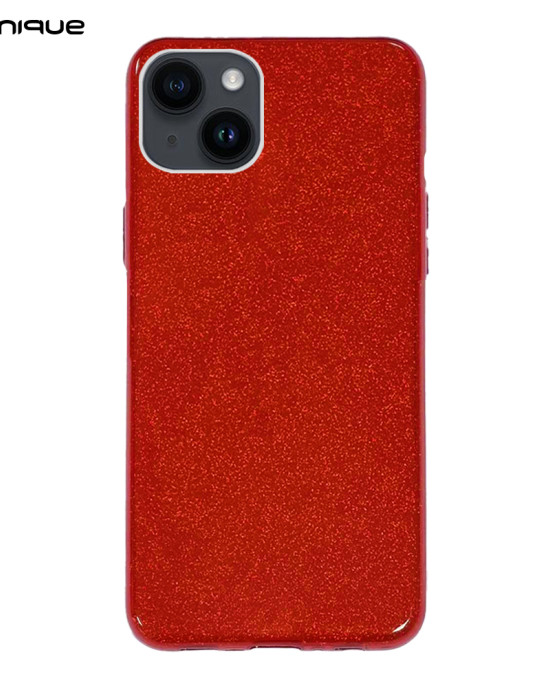 Θήκη Σιλικόνης Sonique Shiny Apple iPhone 14 Plus Κόκκινο
