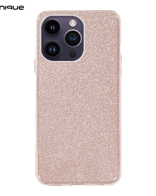 Θήκη Σιλικόνης Sonique Shiny Apple iPhone 14 Pro Max Ροζ