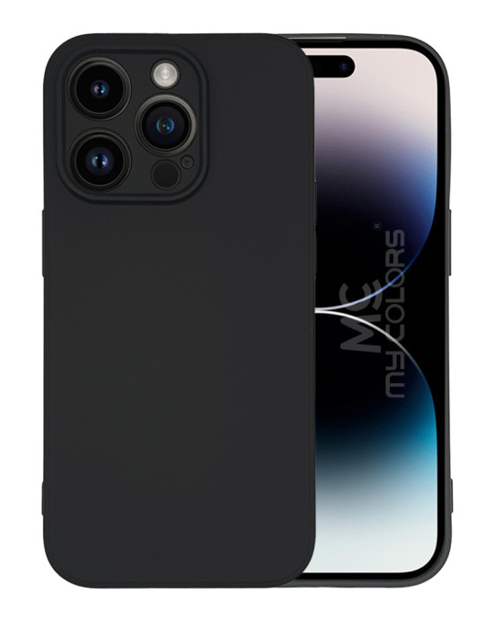 Θήκη Σιλικόνης My Colors Sonique Apple iPhone 14 Pro Μαύρο