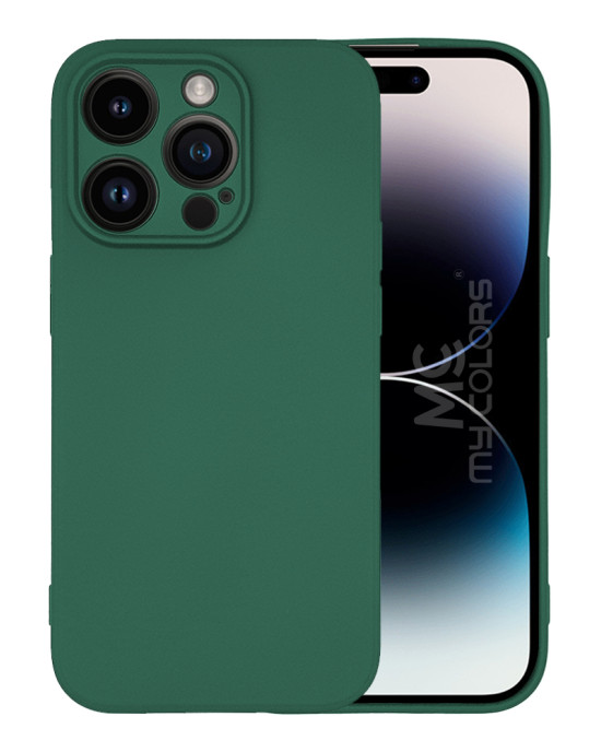 Θήκη Σιλικόνης My Colors Sonique Apple iPhone 14 Pro Πράσινο Σκούρο