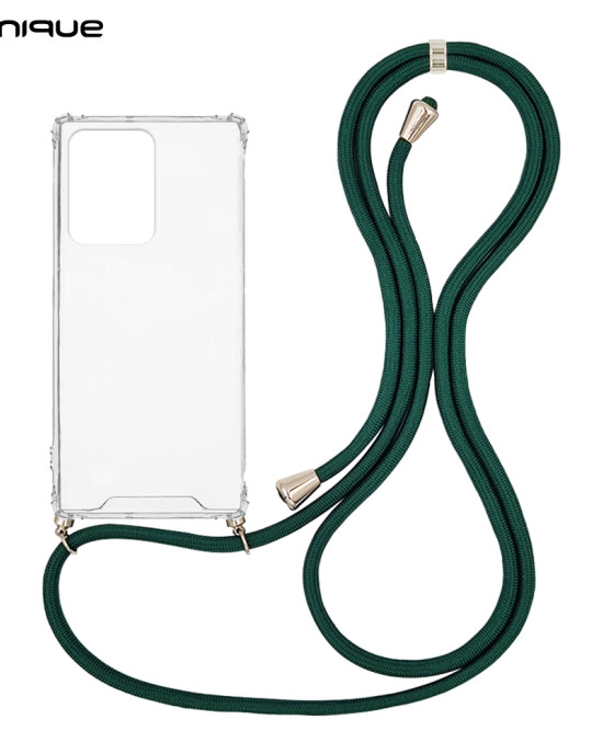 Θήκη Σιλικόνης με Κορδόνι Sonique Armor Clear Xiaomi Xiaomi 11T / Xiaomi 11T Pro Πράσινο Σκούρο