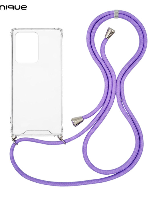 Θήκη Σιλικόνης με Κορδόνι Sonique Armor Clear Xiaomi Xiaomi 11T / Xiaomi 11T Pro Λιλά
