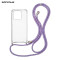 Θήκη Σιλικόνης με Κορδόνι Sonique Armor Clear Xiaomi Xiaomi 13 Pro 5G Rainbow Λιλά