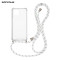 Θήκη Σιλικόνης με Κορδόνι Sonique Armor Clear Samsung Galaxy M33 5G Rainbow Λευκό