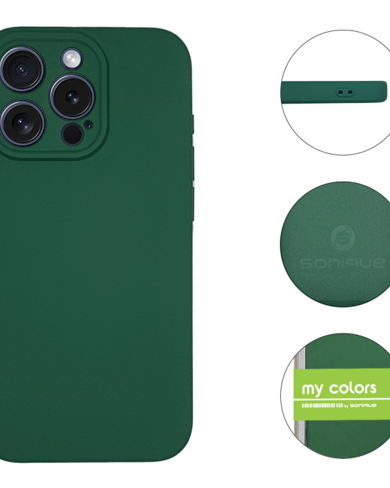 Θήκη Σιλικόνης My Colors Sonique Apple iPhone 15 Pro Max Πράσινο Σκούρο