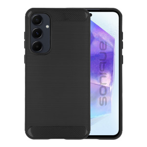 Θήκη Σιλικόνης Sonique Carbon Brushed Samsung Galaxy A55 5G Μαύρο