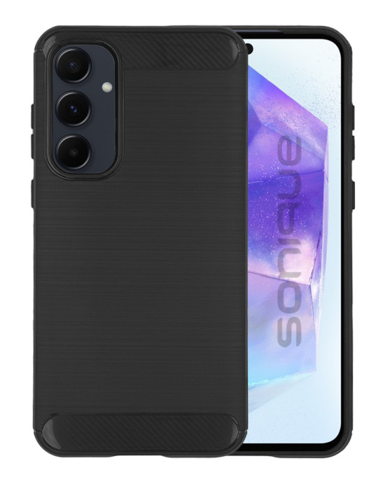 Θήκη Σιλικόνης Sonique Carbon Brushed Samsung Galaxy A55 5G Μαύρο