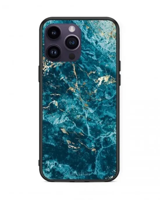 Marble Blue - iPhone 14 Pro case