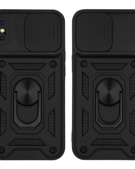 Θήκη Ring Armor CamPro Sonique για Apple iPhone X / iPhone XS Μαύρο