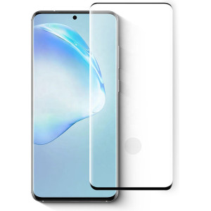 Fullscreen tempered glass No brand, For Samsung Galaxy S20 Plus, 3D, 0.3mm, Μαύρο - 52554