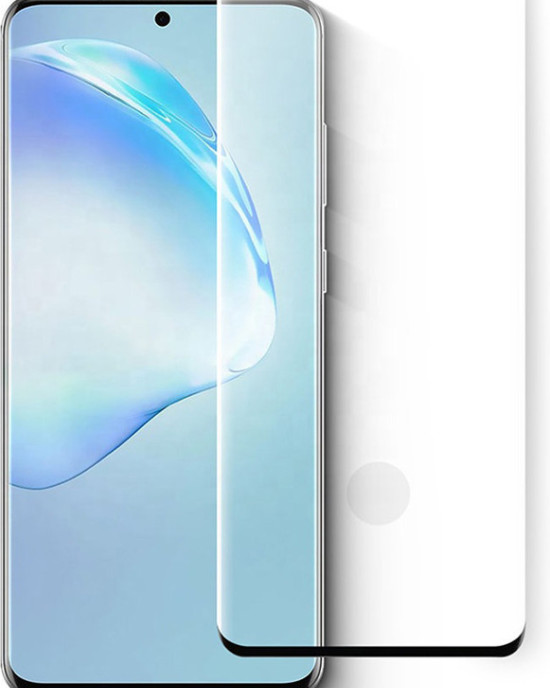 Fullscreen tempered glass No brand, For Samsung Galaxy S20 Plus, 3D, 0.3mm, Μαύρο - 52554