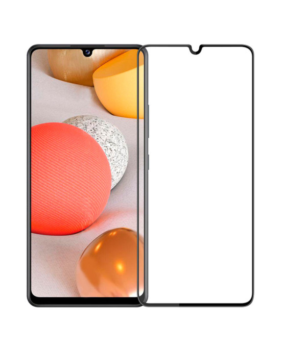 Fullscreen tempered glass No brand, For Samsung Galaxy A42, 3D, 0.3mm, Μαύρο - 52694