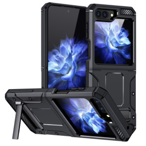 Techsuit - Hybrid Armor Kickstand - Samsung Galaxy Z Flip5 - Black