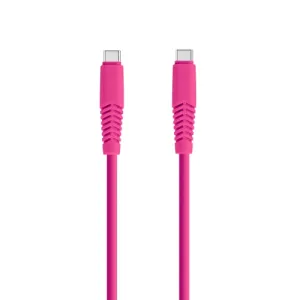Setty cable USB-C - USB-C 1,5 m 2,1A KSC-C-1.526 pink