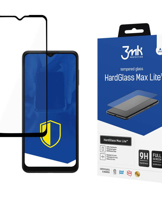 3MK HardGlass Max Lite Full Screen Samsung Galaxy A13 4G / Galaxy M23 5G Μαύρο - 3MK - Μαύρο - Galaxy A13 4G, Galaxy M23 5G