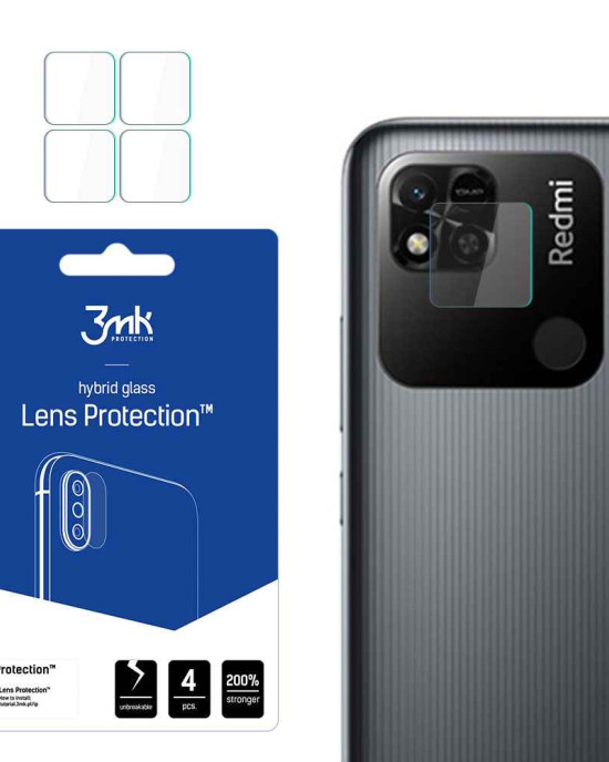 3MK FG Camera Lens Flexible Glass Film Prοtector 7H Xiaomi (4τμ) Redmi 10A - 3MK - Redmi 10A