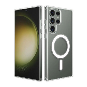 CLEAR MAG COVER (MID) case compatible with MagSafe for SAMSUNG S25 Ultra transparent