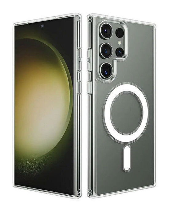 CLEAR MAG COVER (MID) case compatible with MagSafe for SAMSUNG S25 Ultra transparent