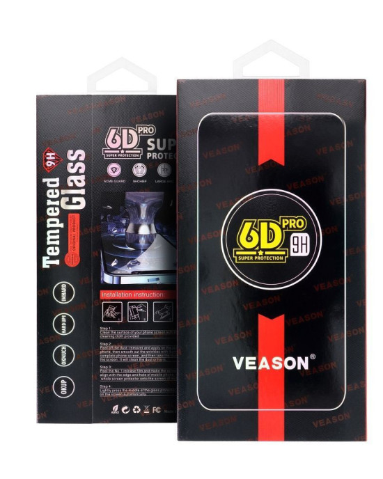 6D Pro Veason Glass - For Xiaomi 14T / 14T Pro Black