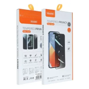 6D Pro Veason Privacy Glass - For Iphone 17 Black