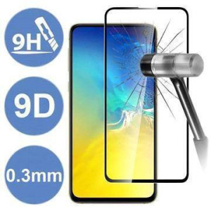 9D Full Face Tempered Glass Μαύρο (Redmi Note 9)
