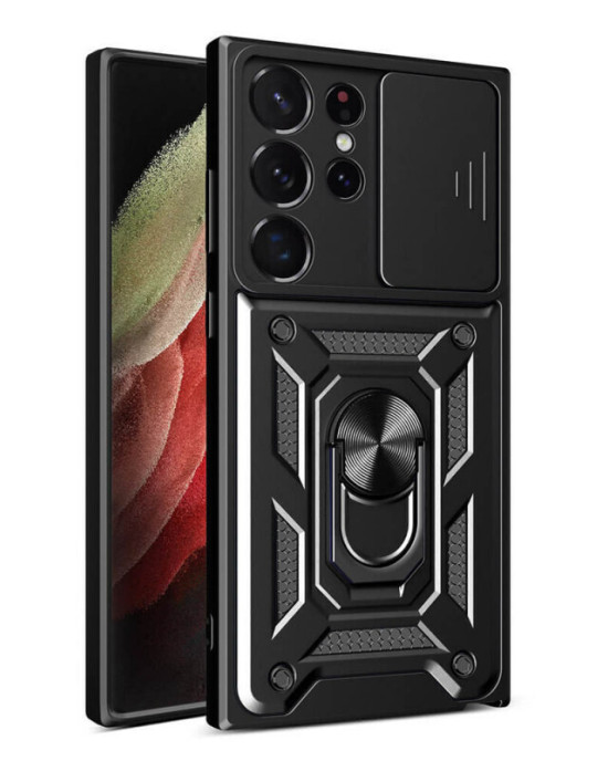 Techsuit - CamShield Series - Samsung Galaxy S23 Ultra - Black