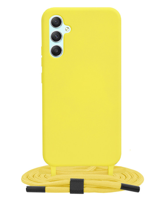 Techsuit - Crossbody Lanyard - Samsung Galaxy A34 5G - Yellow