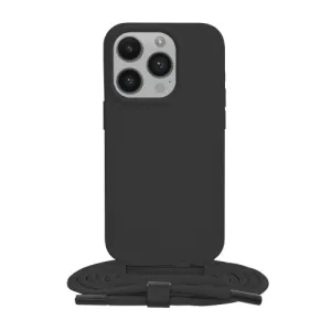 Techsuit - Crossbody Lanyard - iPhone 14 Pro - Black
