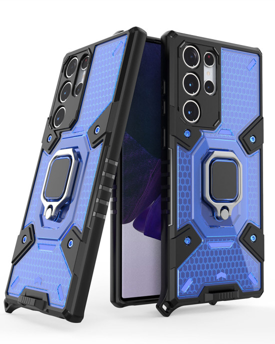 Techsuit - Honeycomb Armor - Samsung Galaxy S23 Ultra - Blue