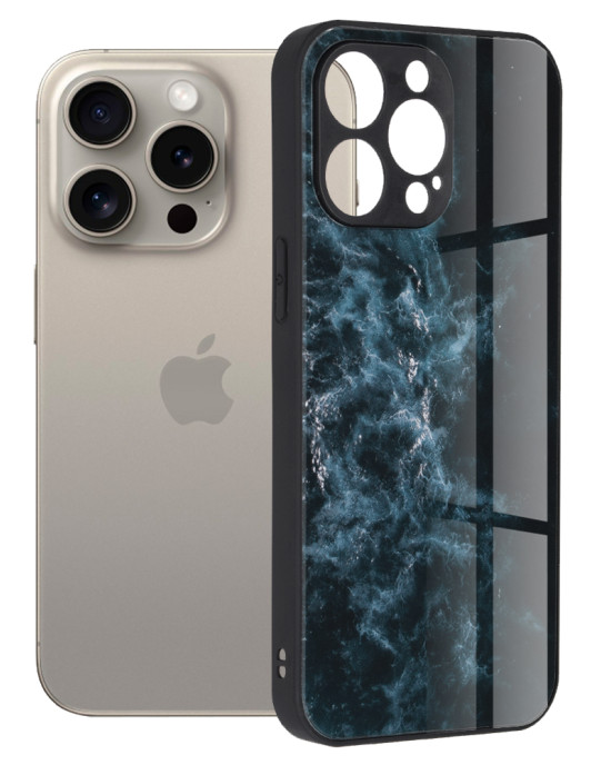 Techsuit - Glaze Series - iPhone 15 Pro Max - Blue Nebula
