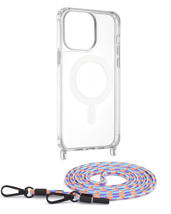 Techsuit - Acrylic MagSafe Crossbody - iPhone 14 Pro Max - Colorful