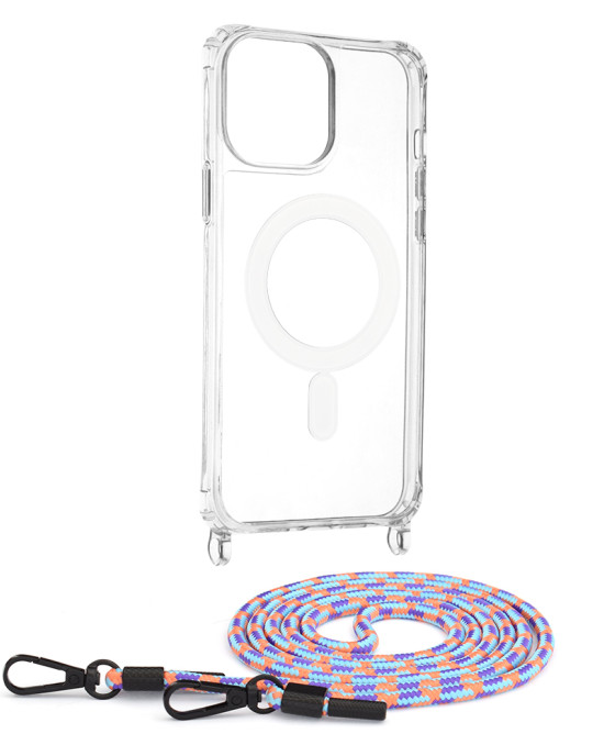 Techsuit - Acrylic MagSafe Crossbody - iPhone 13 Pro Max - Colorful