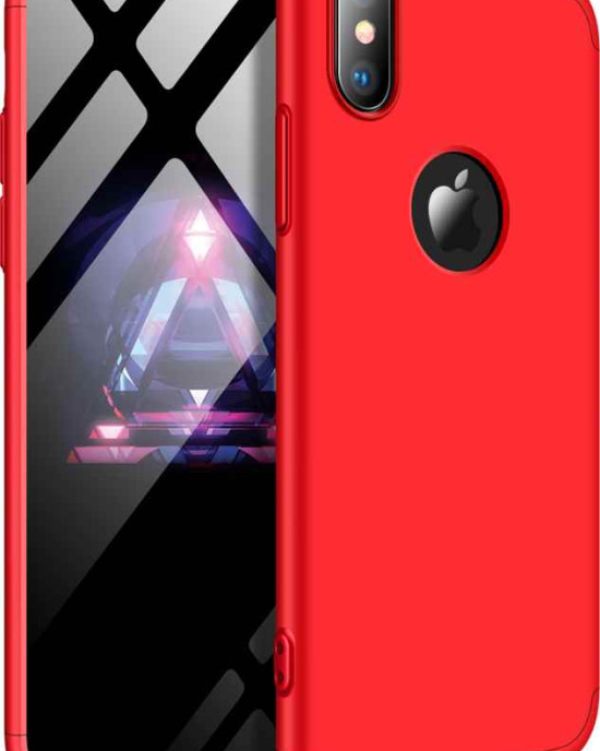 GKK 360 Full Cover Hole Κόκκινο (iPhone XS Max)