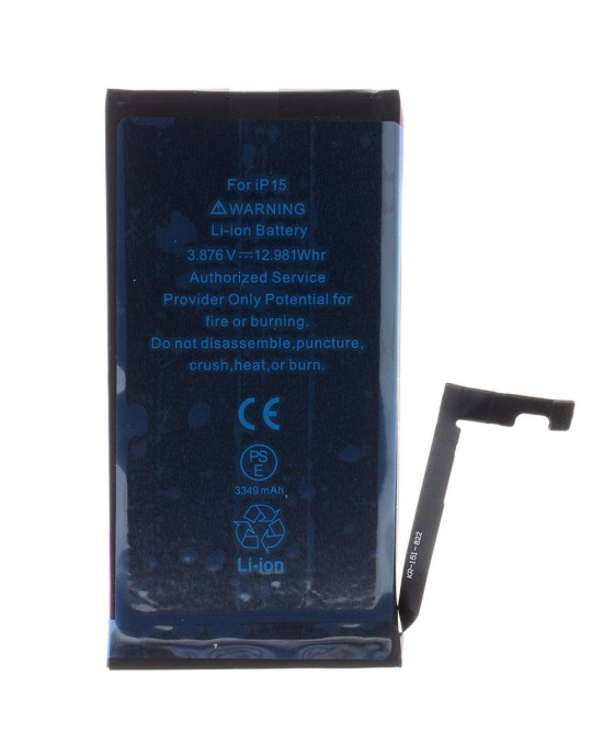 Μπαταρία iPhone 15 3349mAh με Ένδειξη Υγείας Μπαταρίας & Χωρίς Μήνυμα Σφάλματος (Bulk)