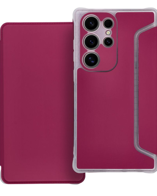 PIANO Book case for SAMSUNG S24 Ultra magenta