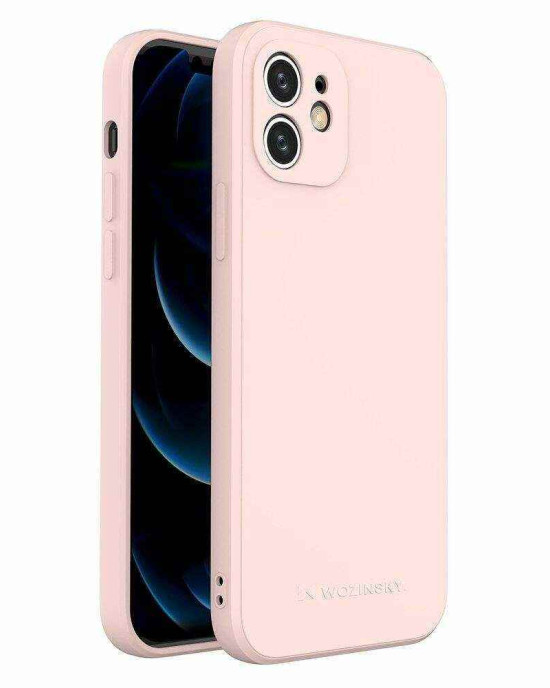 Wozinsky Color Case σιλικόνη εύκαμπτη ανθεκτική θήκη (iPhone XS / iPhone X) ροζ