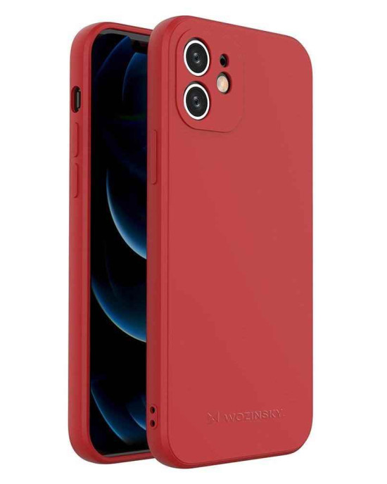 Wozinsky Color Case silicone flexible durable case iPhone XS / iPhone X red