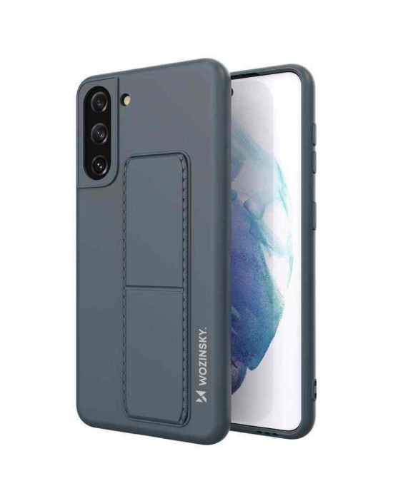 Wozinsky Kickstand Flexible Back Cover Σιλικόνης Navy Μπλε (Samsung Galaxy S21+ 5G)