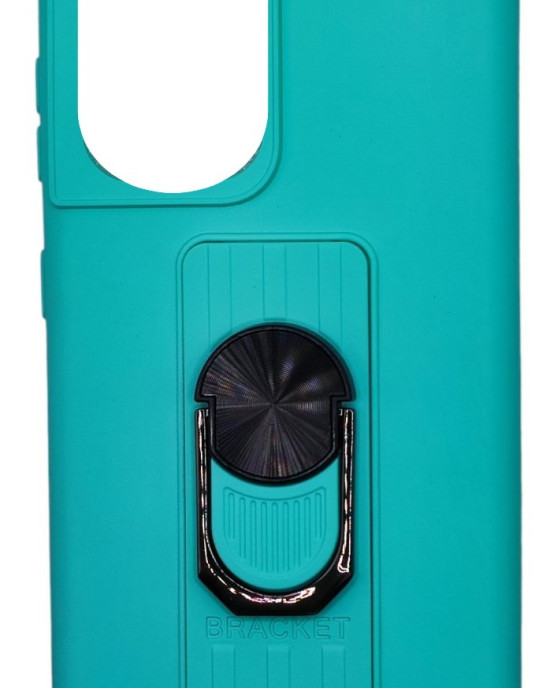 Ring Case silicone case with finger grip and stand for Samsung Galaxy S21 Ultra 5G mint