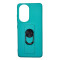 Ring Case silicone case with finger grip and stand for Samsung Galaxy S21 Ultra 5G mint