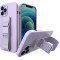 Hurtel Rope Back Cover Σιλικόνης με Λουράκι Μωβ (iPhone 13 Pro)