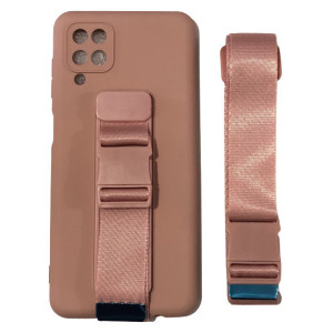 Hurtel Rope Air Bag Back Cover Σιλικόνης Ροζ (Galaxy A12)