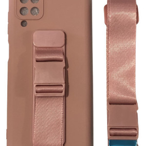 Hurtel Rope Air Bag Back Cover Σιλικόνης Ροζ (Galaxy A12)