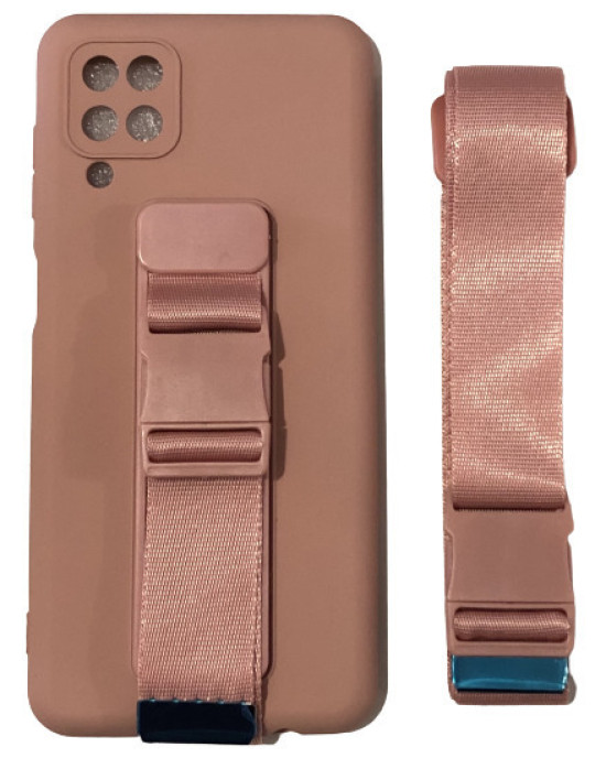 Hurtel Rope Air Bag Back Cover Σιλικόνης Ροζ (Galaxy A12)