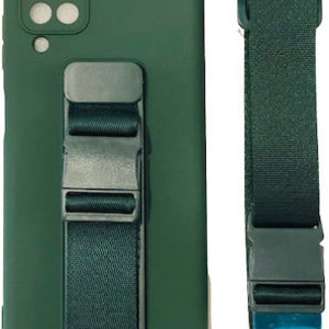 Hurtel Rope Air Bag Back Cover Σιλικόνης Dark Green (Galaxy A12)
