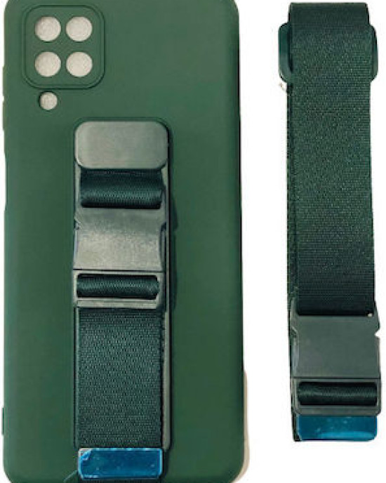 Hurtel Rope Air Bag Back Cover Σιλικόνης Dark Green (Galaxy A12)